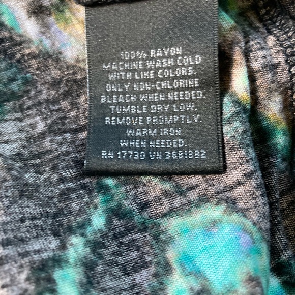 Mossimo Turquoise Cowl Drape Sleeveless Top Tank, Large, EUC, Rayon - Picture 4 of 5